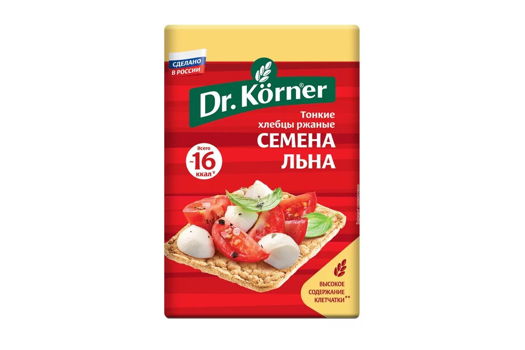 Crispy bread “Rye” with flax seeds