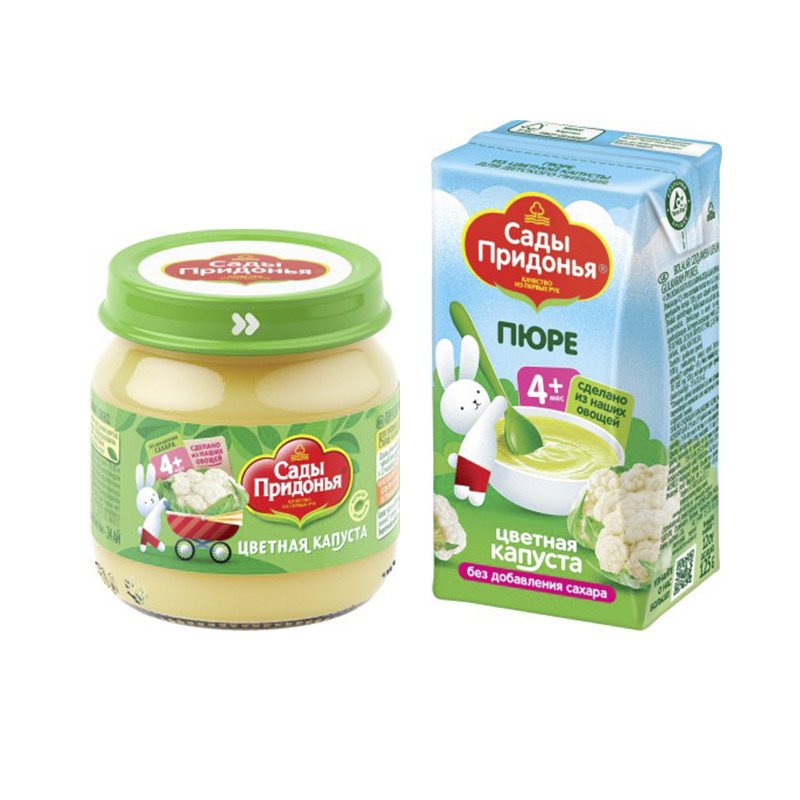 Cauliflower puree, for baby food