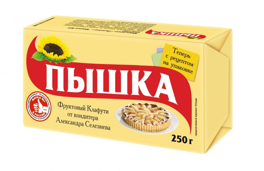 Margarine for baking Pyshka m.d.zh. 72%
