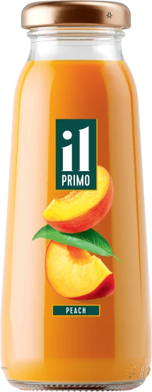 Peach nectar only in glass packaging