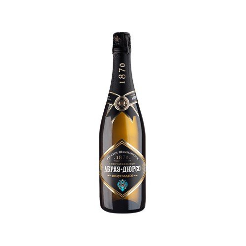 Russian semi-sweet white champagne “Abrau-Durso”. Bottling date: 11/20/2018