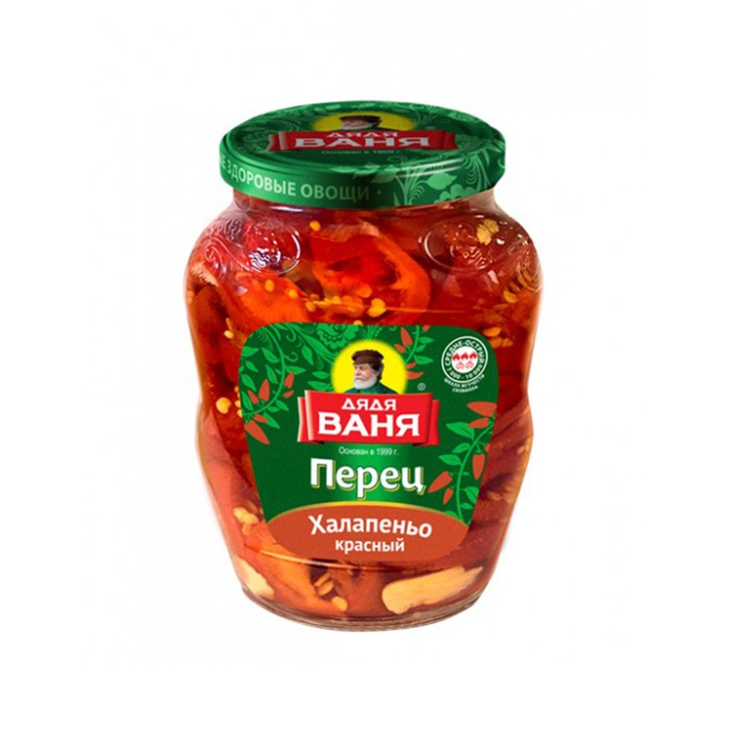 Red Jalapeno pepper (chopped) Uncle Vanya 350 g