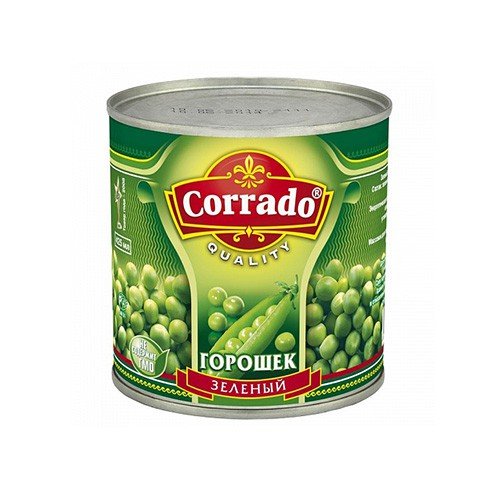 Green peas 425 ml. (400 g)/12pcs, can, Corrado
