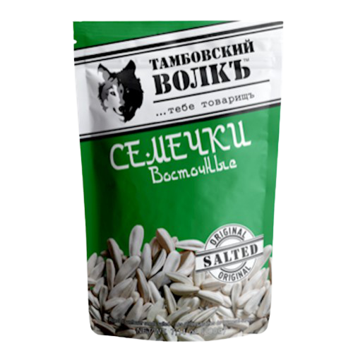 Roasted, unpeeled sunflower seeds “Tambov Wolf” oriental salted