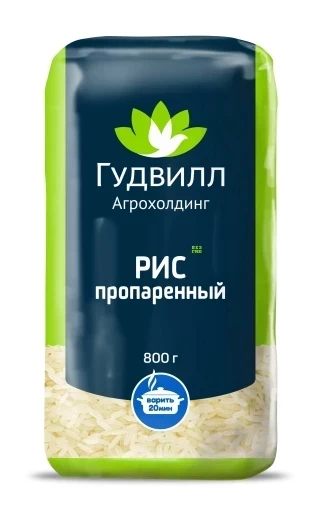 Steamed polished rice groats