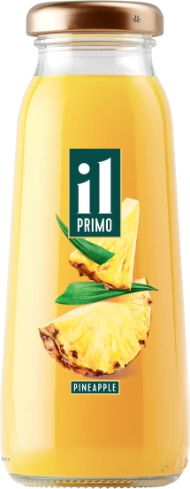 Pineapple juice only in glass packaging