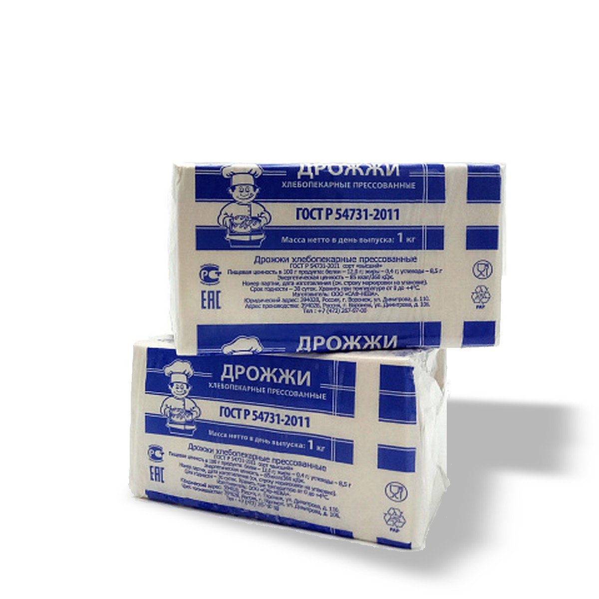 Pressed baker’s yeast GOST R 54731-2011