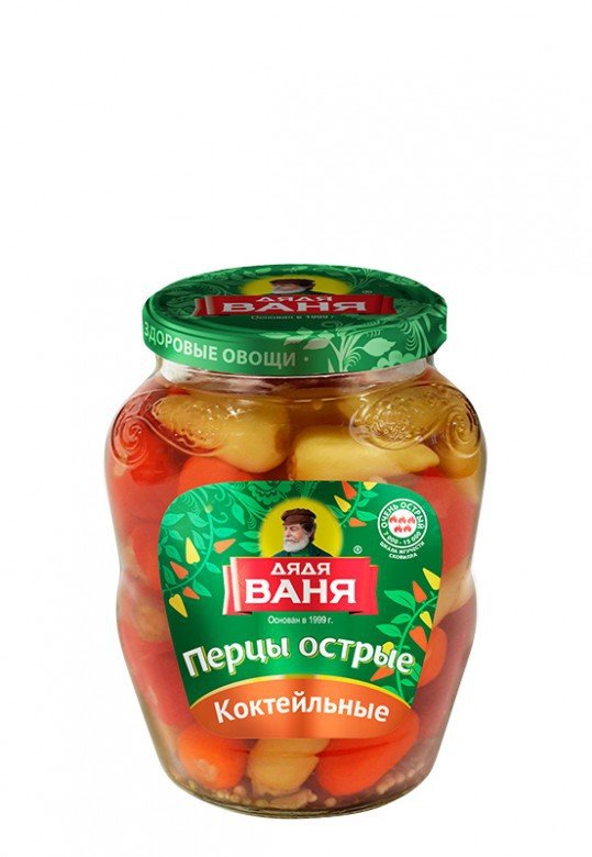 Hot Cocktail Peppers 350g