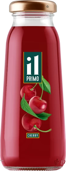Clarified cherry nectar only in glass packaging