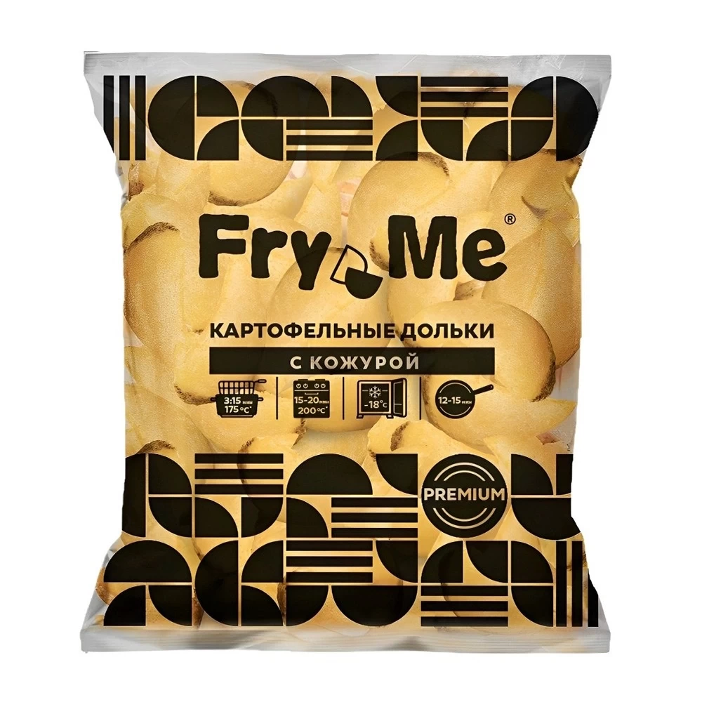 Potato wedges with skin “Fry Me” “Premium”