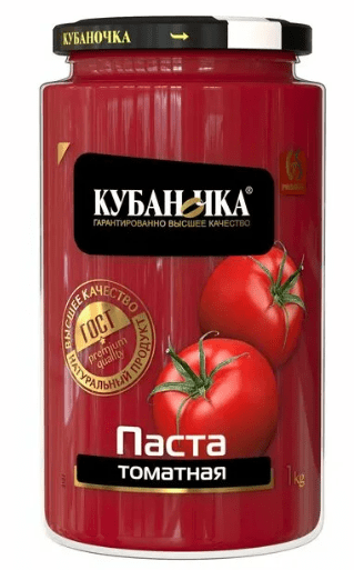 Tomato paste 25% TM Kubanochka