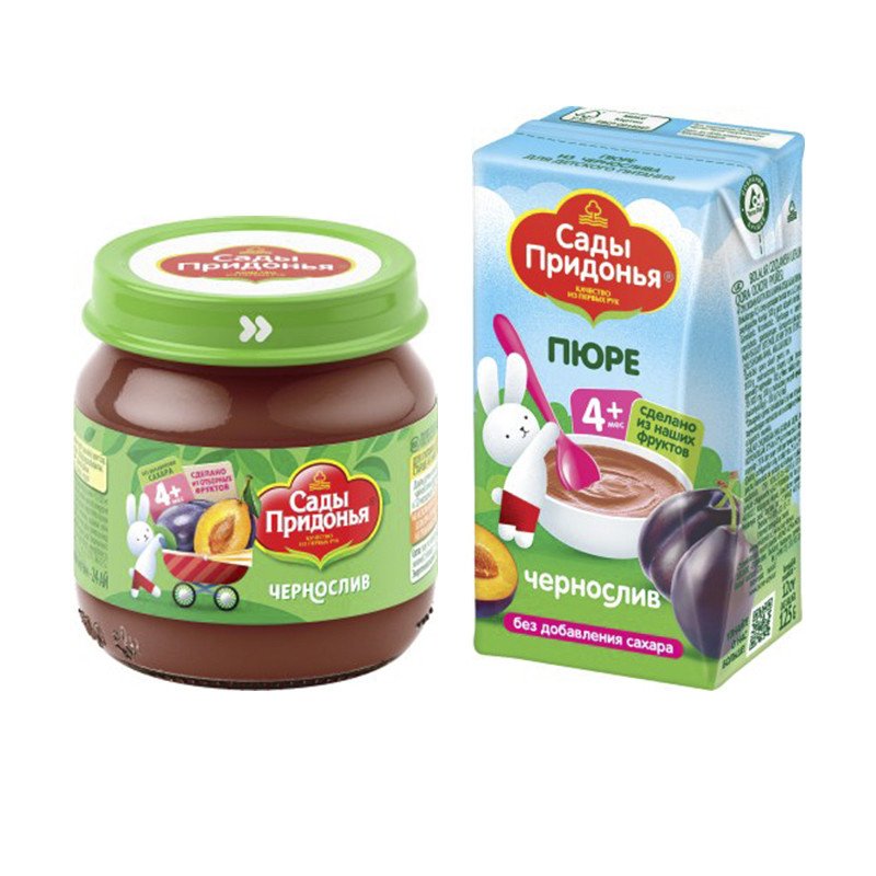 Prune puree, for baby food