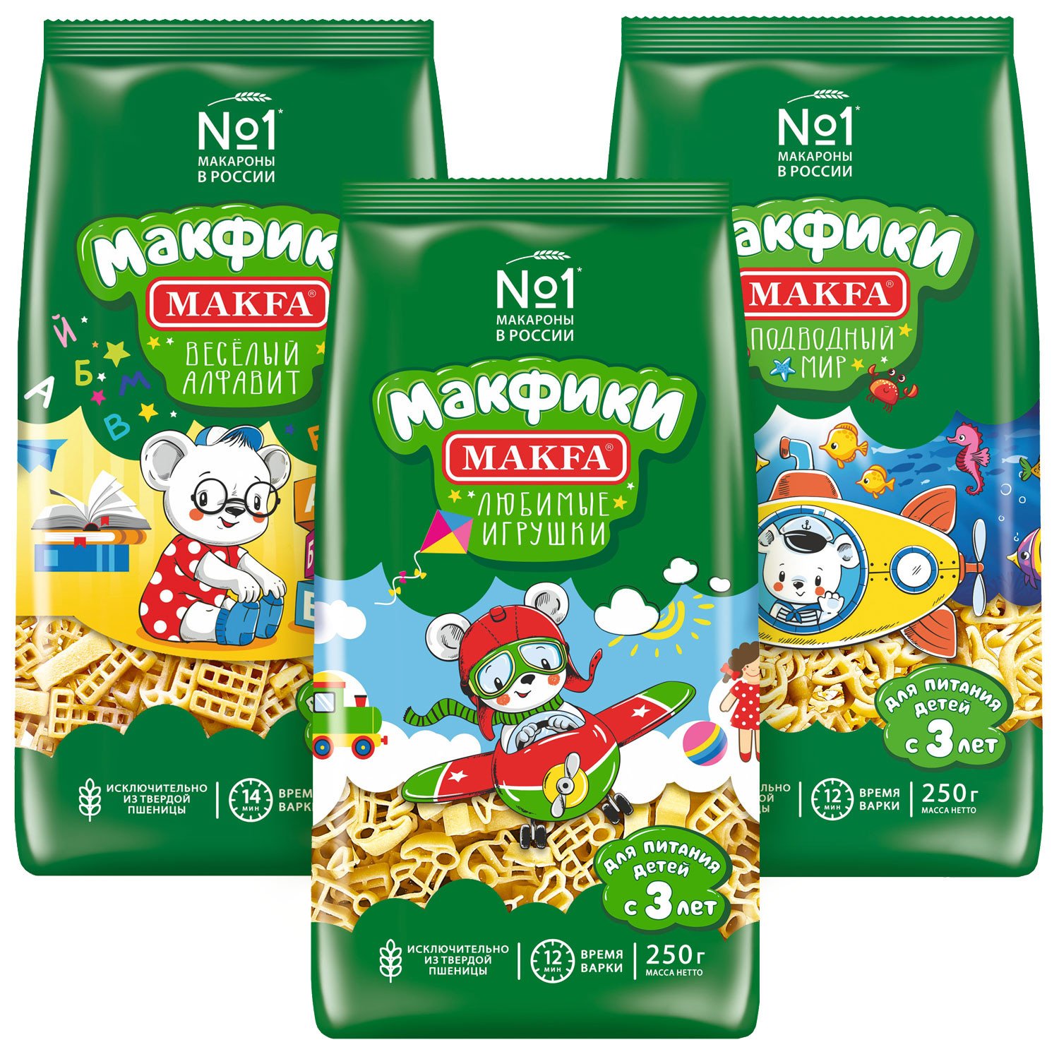 Pasta products, group A, premium, for feeding children over 3 years old