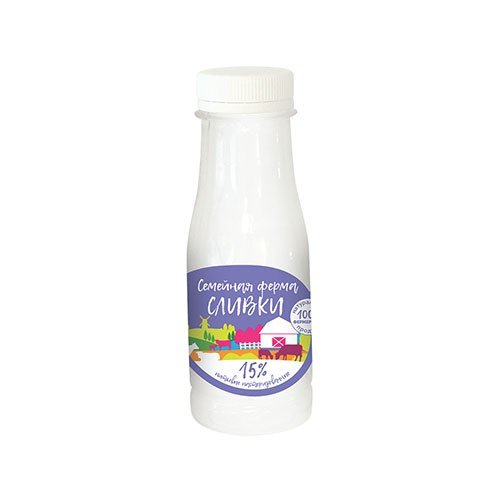Pasteurized drinking cream 15%, 20%