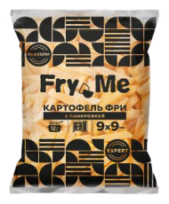 French fries with breading “Express” “Fry Me” (9×9 mm)