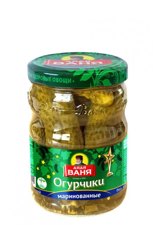 Uncle Vanya pickled cucumbers, slightly acidic 950