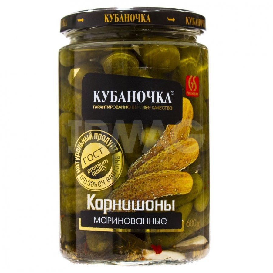 Pickled cucumbers (cornichons) TM Kubanochka
