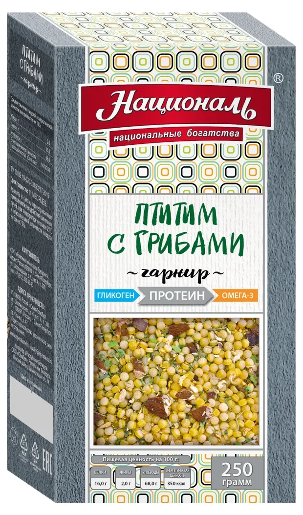 Ptitim with wild mushrooms PROTEIN TM “National”