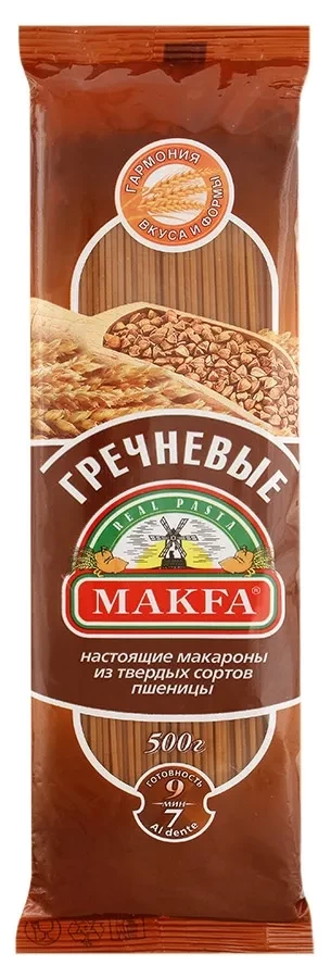 Pasta products with enriching additives, group A, second grade buckwheat
