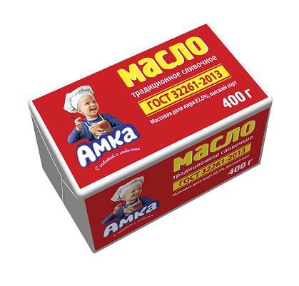 Unsalted traditional sweet cream butter m.d.zh 82.5%