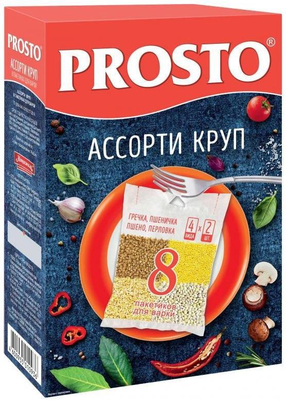 Assorted cereals (buckwheat, millet, wheat, pearl barley) TM “PROSTO”