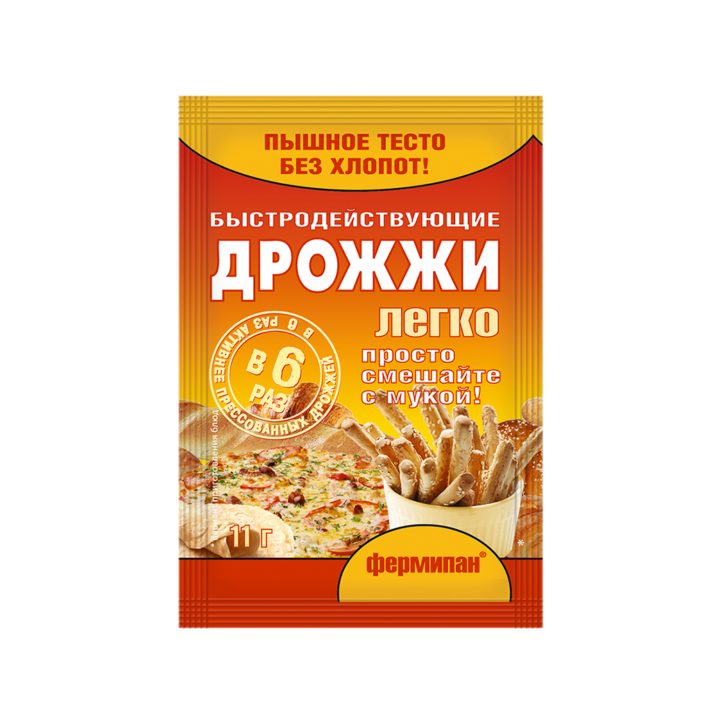 Dry fast-acting baker’s yeast “Fermipan”