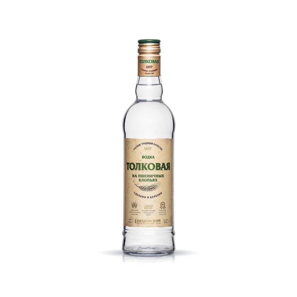 Vodka “Tolkovaya with wheat flakes”