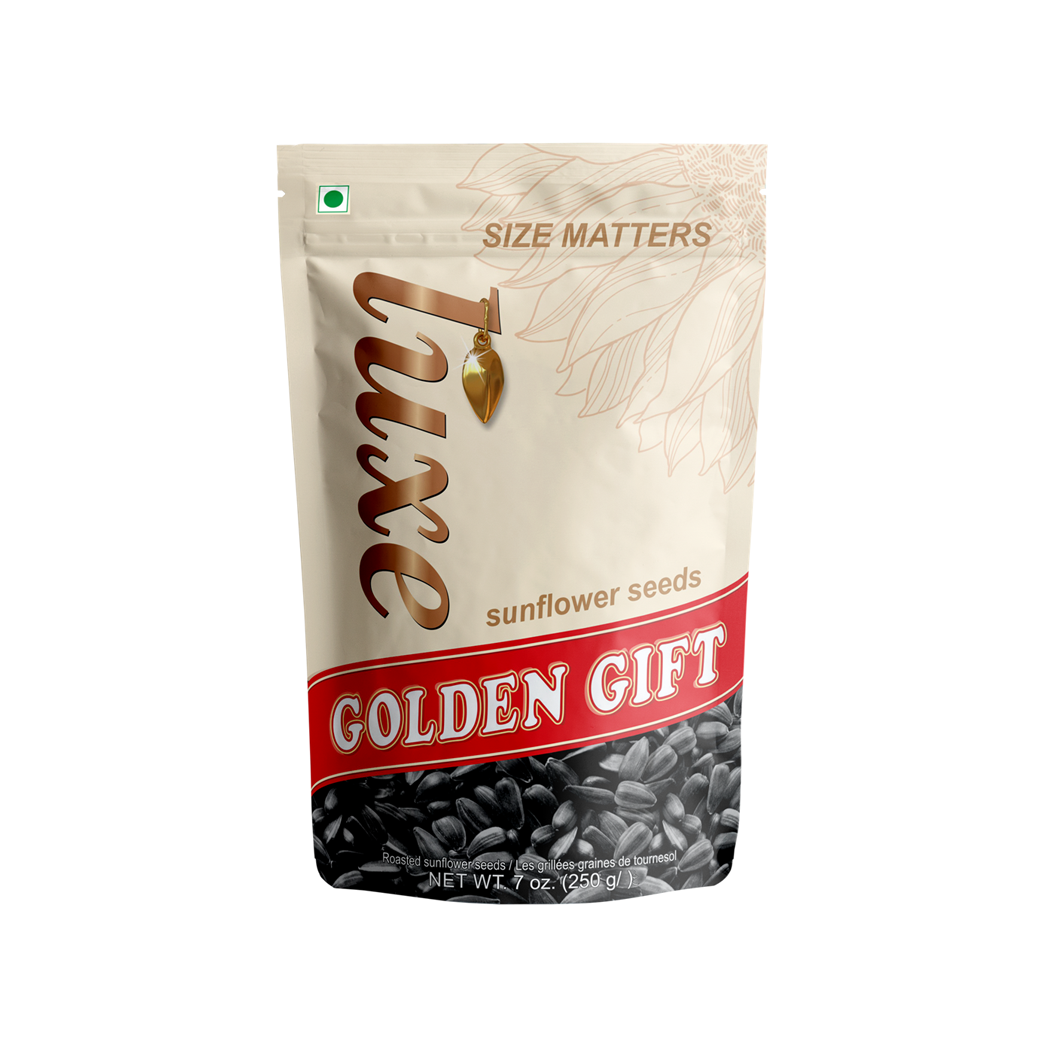 Roasted, unpeeled sunflower seeds “Golden Gift” Luxe