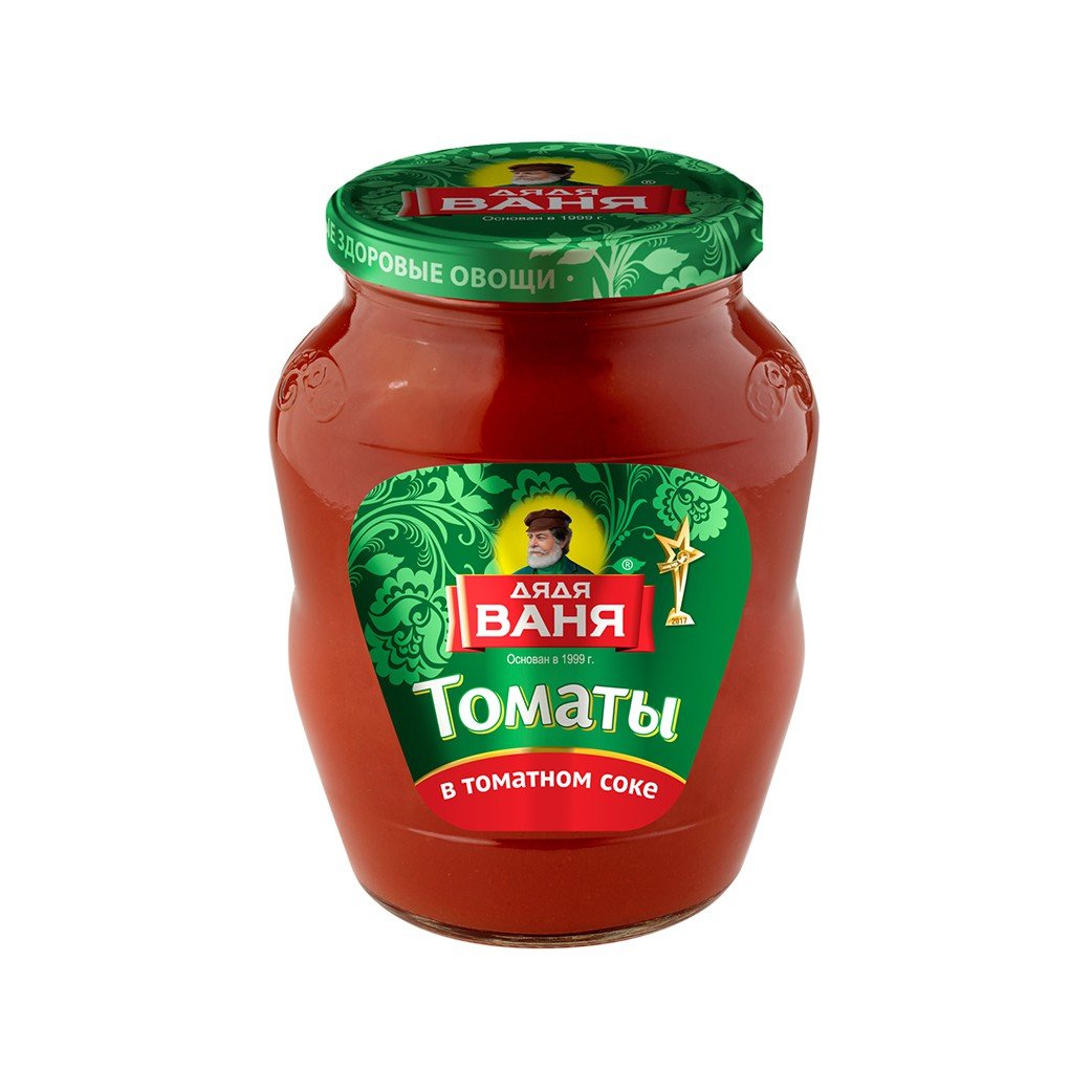 Tomatoes Uncle Vanya in tomato juice, unpeeled 680 g