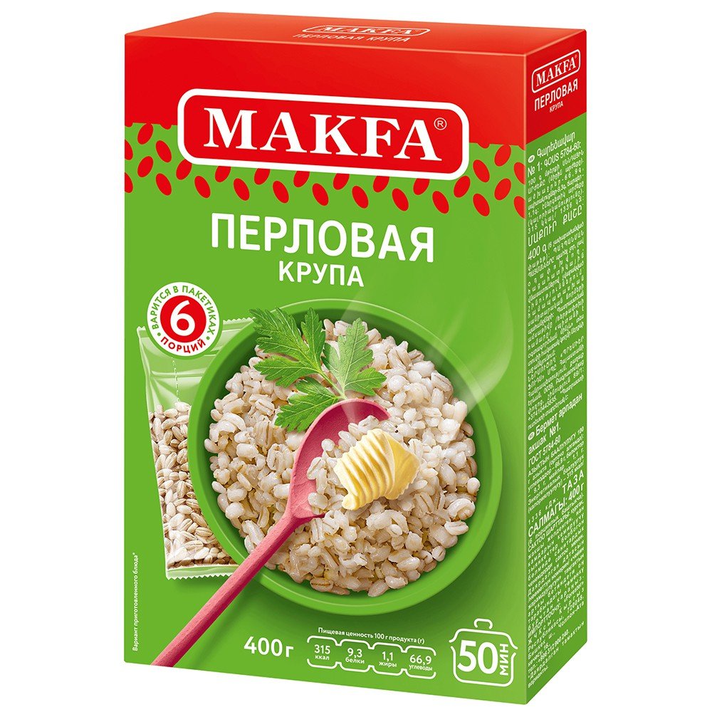 Pearl barley groats