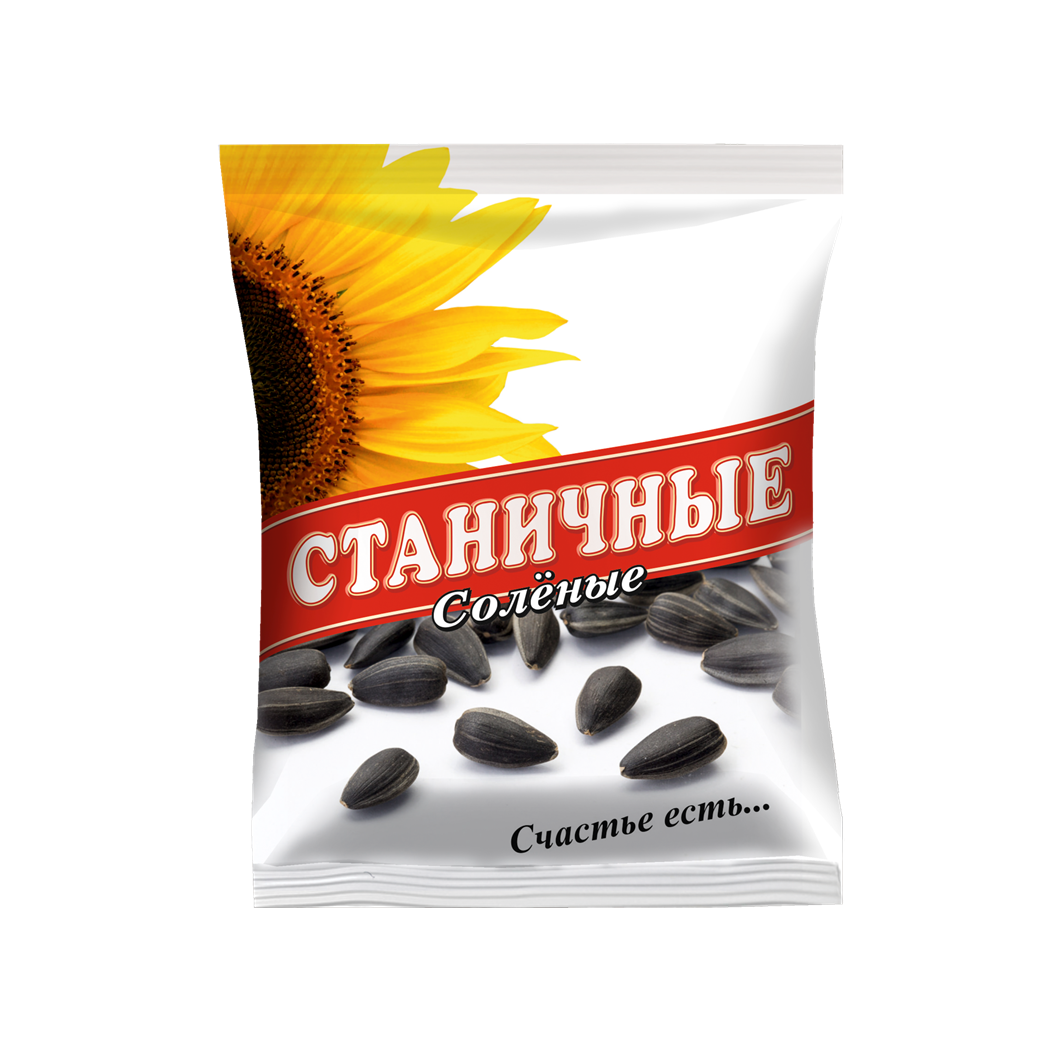 Roasted, unpeeled, salted sunflower seeds “Stanichny”