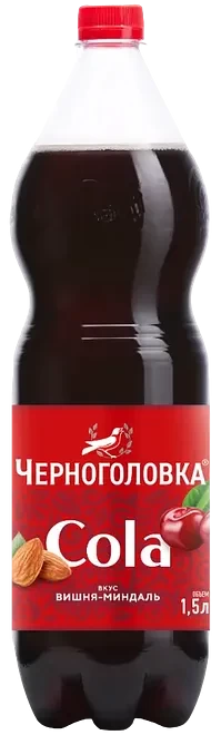 Non-alcoholic highly carbonated drink “Cola with cherry and almond flavor”