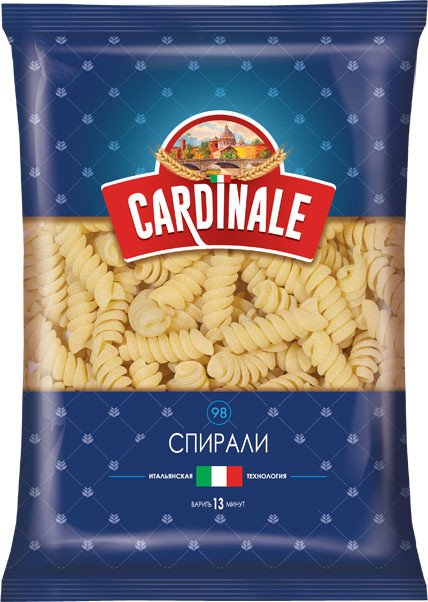 Pasta “CARDINALE”. Group A. Highest grade. Spirals