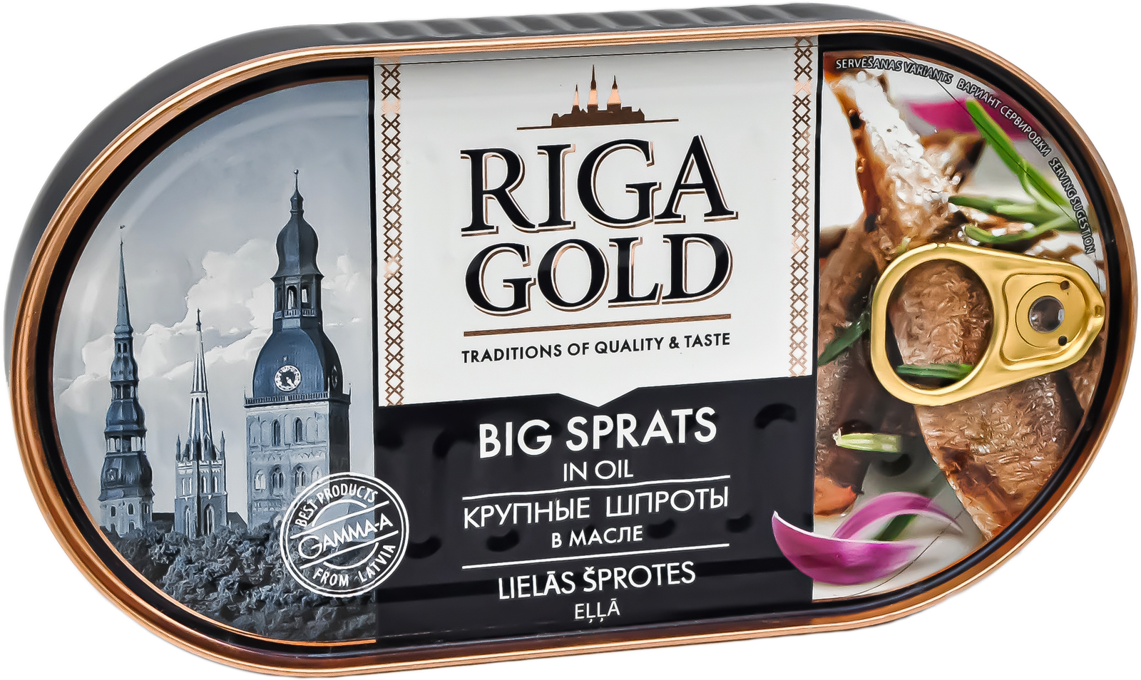 Large sprats in oil