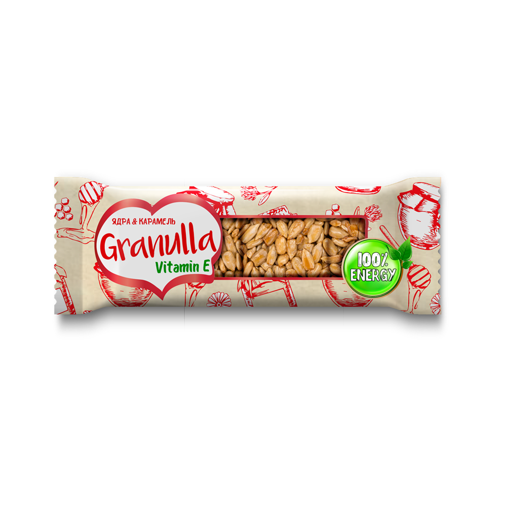 Granulla roasted vegetable based on sunflower seeds