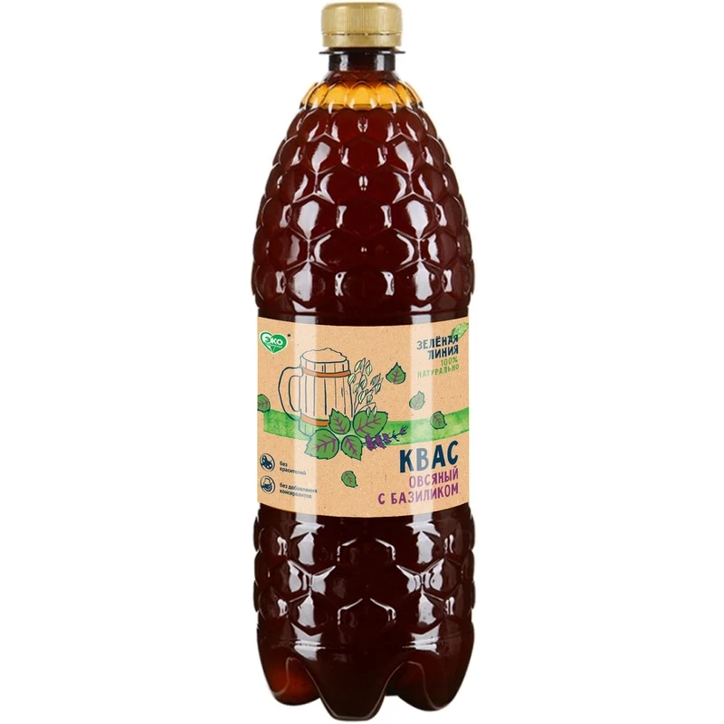 Kvass “Oatmeal with Basil” Green Line