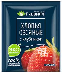 No-cooking oat flakes with strawberries