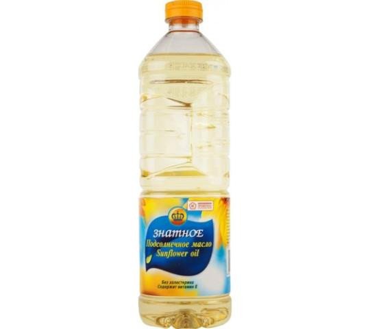Refined sunflower oil, deodorized ZNATNOYE