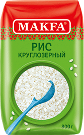 Polished short grain rice