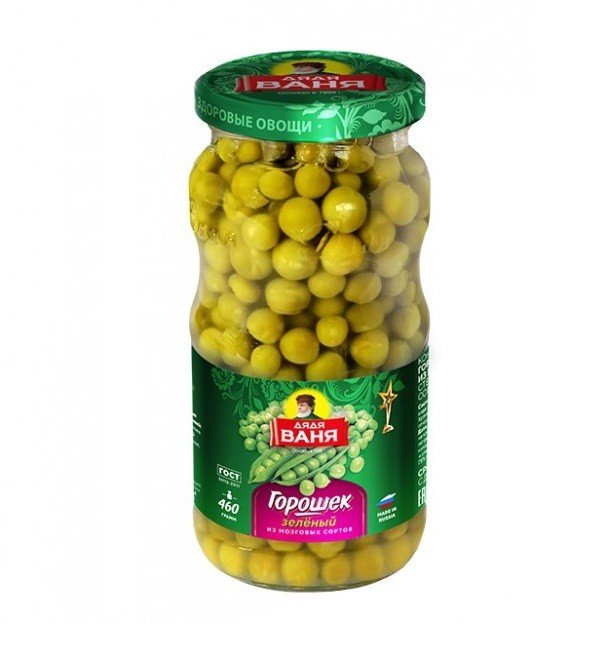 Canned green peas Uncle Vanya 460g