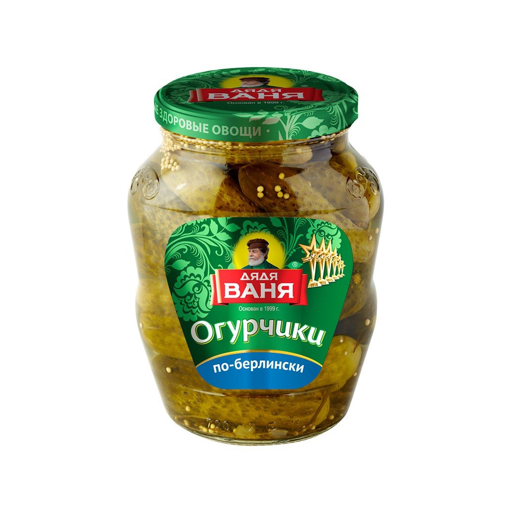 Uncle Vanya pickled cucumbers Berlin style 680 g