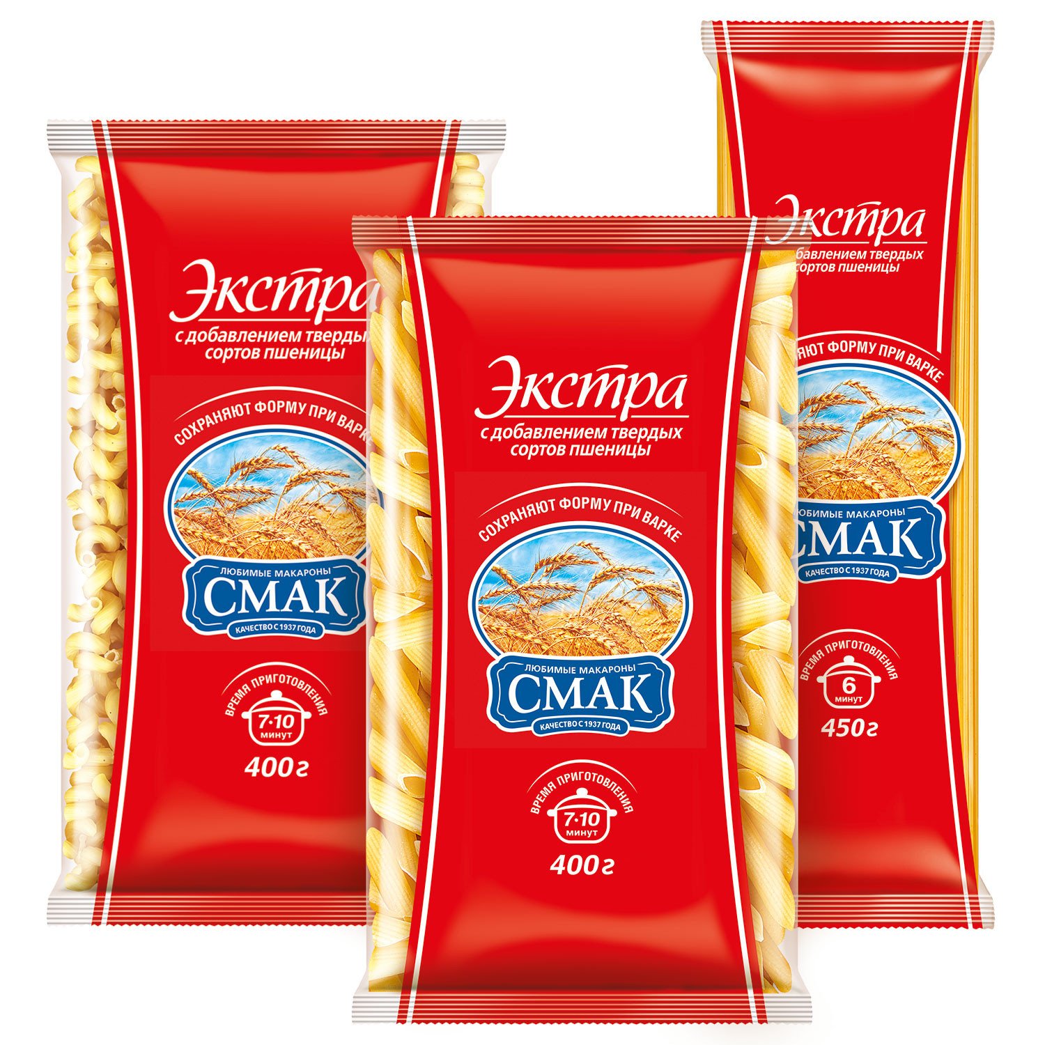 Pasta products “SMAK Extra category B, in assortment”