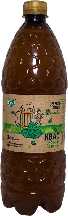 Kvass “Oatmeal with mint” Green Line